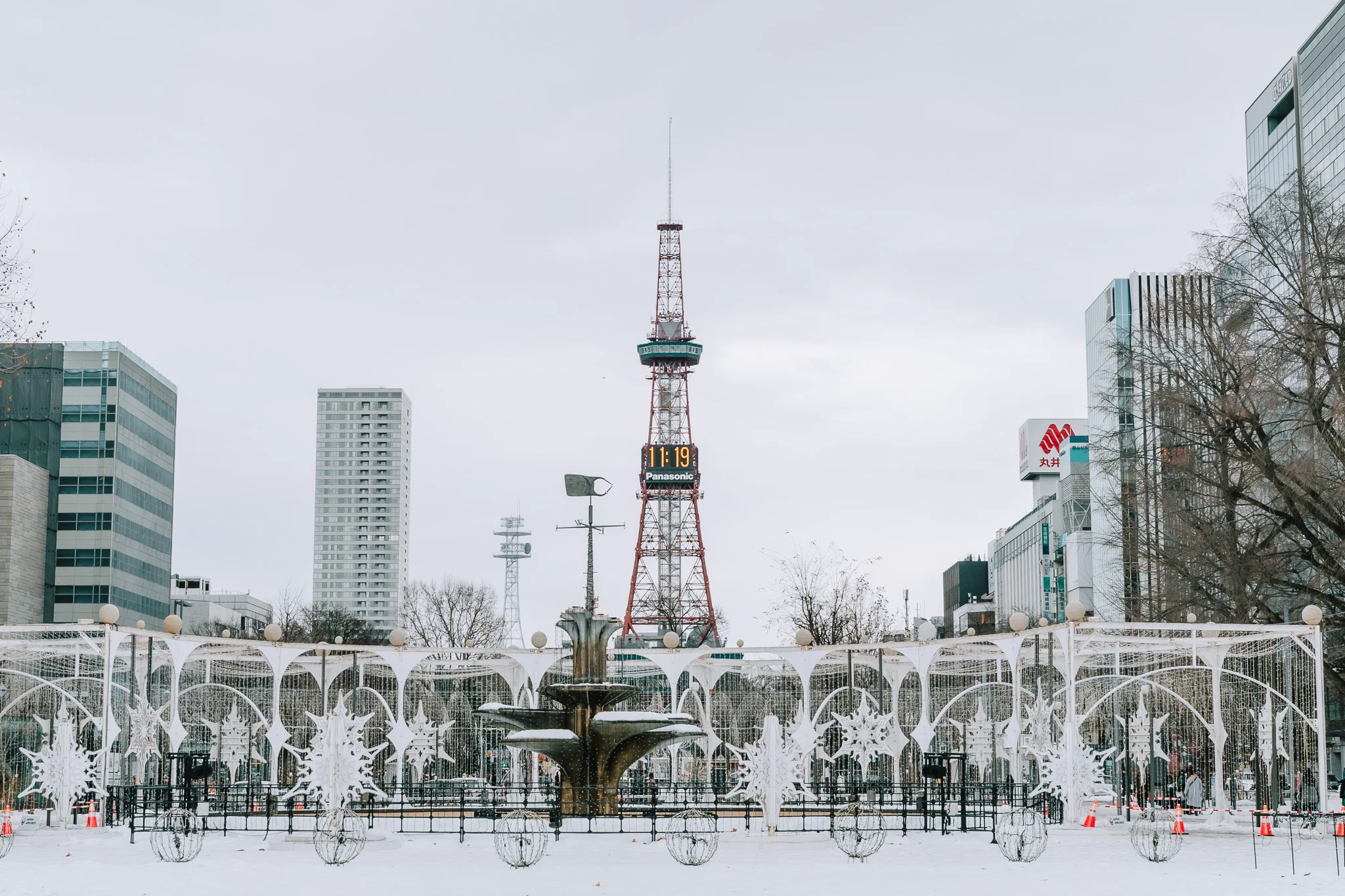 札幌テレビ塔 雪景色