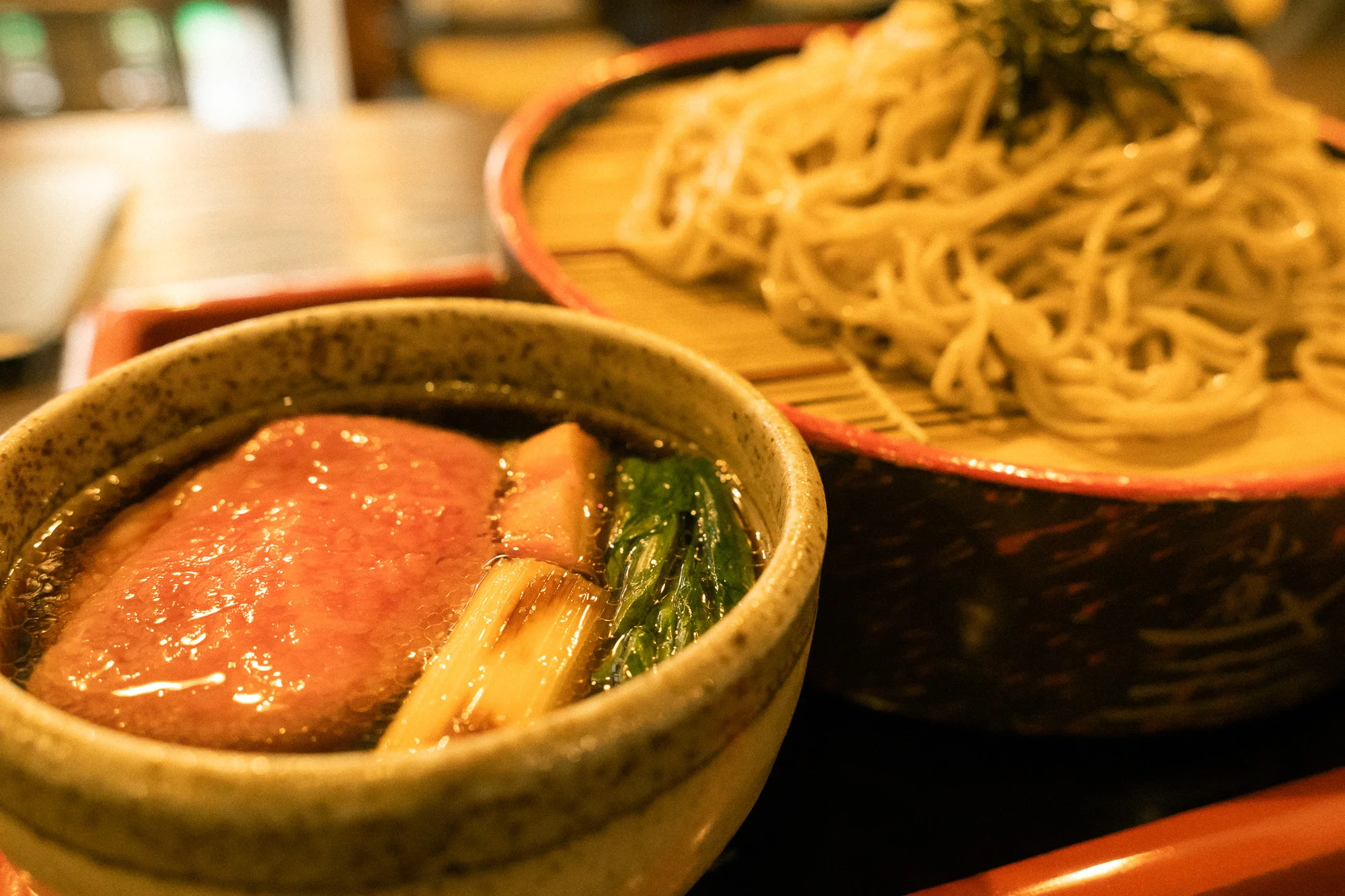 飛騨牛せいろのそばと牛肉つけ汁